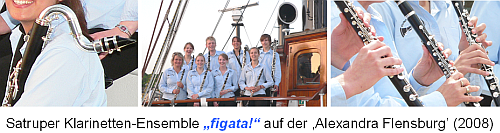 Satruper Klarinetten-Ensemble `Figata!` unter der Leitung von Regina Wielert