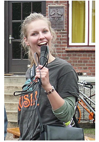 `Rasende Reporterin` Gesa Wannick beim `Klingenden Unewatt 2010`