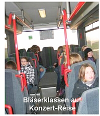 Bl&auml;serklassen auf Konzertreise im Dezember 2011
