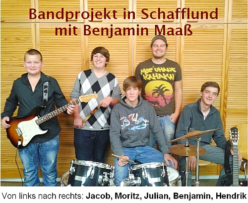 Bandprojekt in Schafflund mit Benjamin Maa&szlig; - Dezember 2011