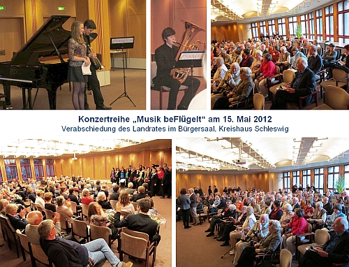 Verabschiedung des Landrates Bogislav-Tessen von Gerlach am15.5.2012 im B&uuml;rgersaal des Kreishauses Schleswig mit 