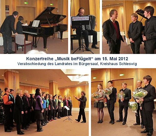Verabschiedung des Landrates Bogislav-Tessen von Gerlach am15.5.2012 im B&uuml;rgersaal des Kreishauses Schleswig mit 