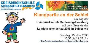 http://kreismusikschule.schleswig-flensburg.de --- Klangpartie an der Schlei, ein Tag mit der Kreismusikschule auf der Landesgartenschau in Schleswig 2008
