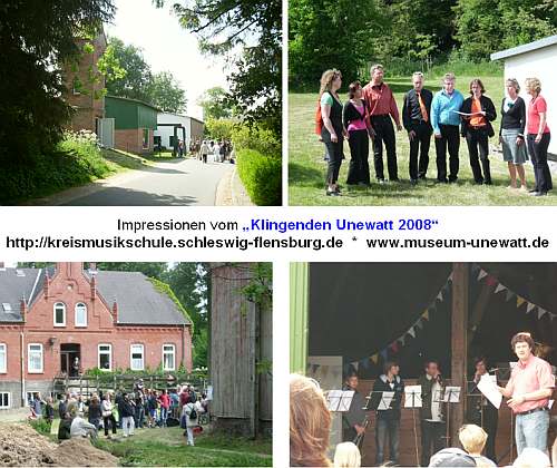 Foto-Impressionen vom `Klingenden Unewatt 2008` - Bilder + Montage: Katja Negel