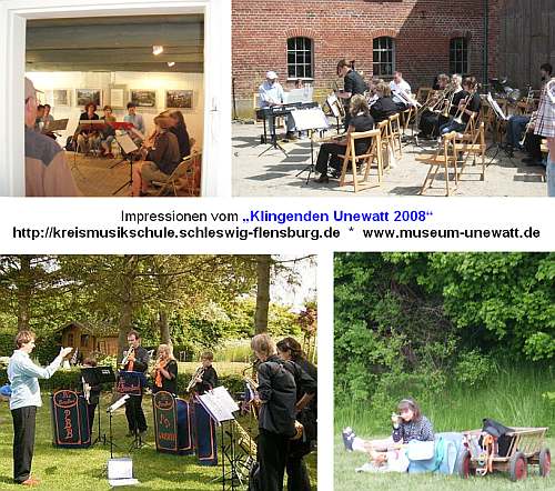 Foto-Impressionen vom `Klingenden Unewatt 2008` - Bilder + Montage: Katja Negel