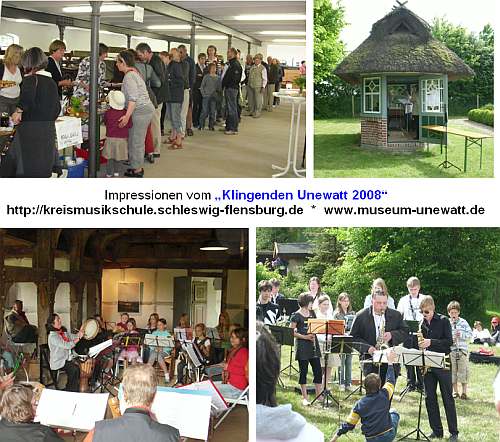 Foto-Impressionen vom `Klingenden Unewatt 2008` - Bilder + Montage: Katja Negel