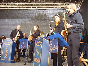 `Pa`s Brass Band` auf der Landesgartenschau mit der `Klangpartie an der Schlei` am 15. Juni 2008